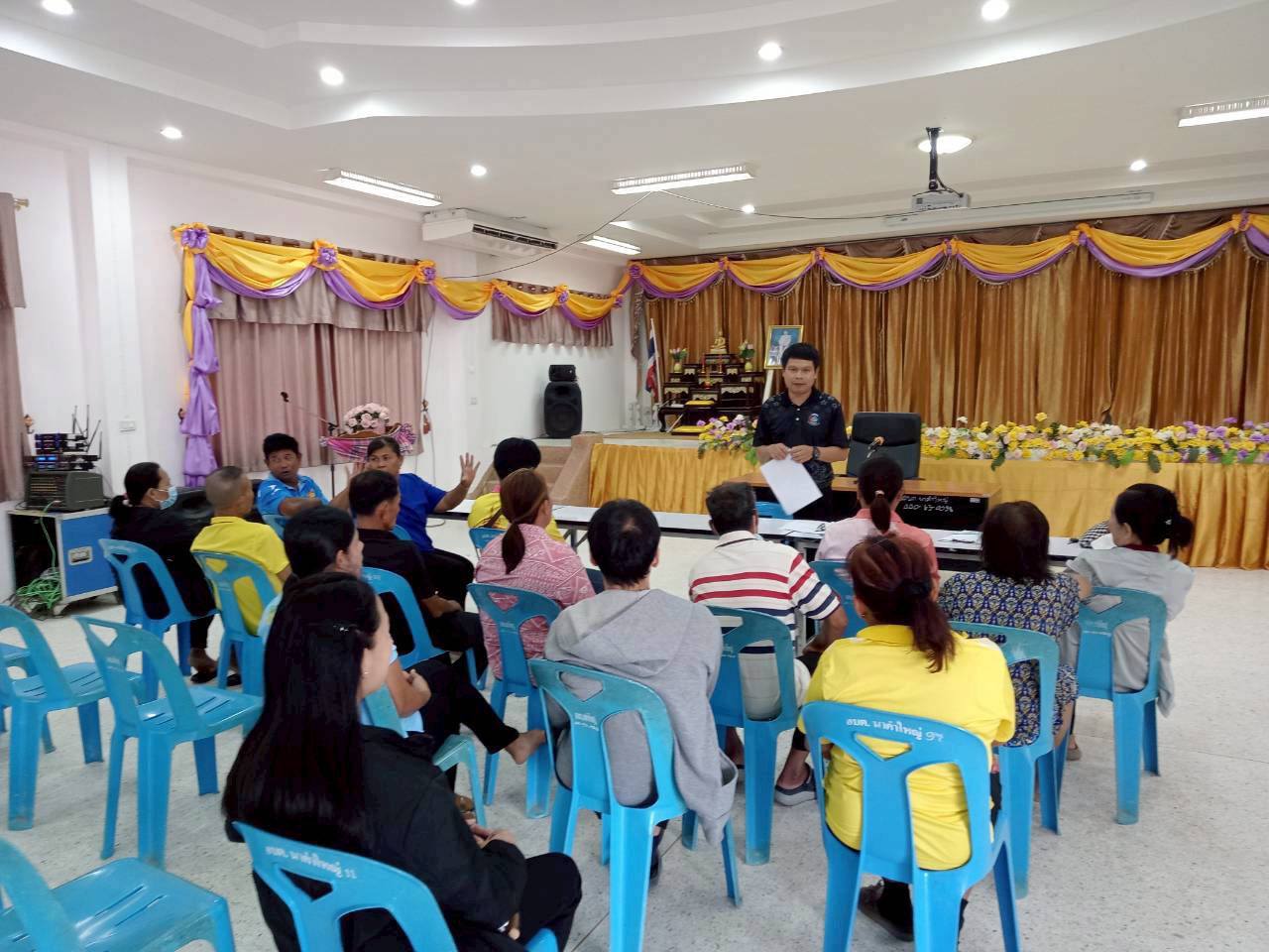 พช.เขื่องใน ดำเนินการประชุมคัดเลือกผู้นำ อช. ตำบลนาคำใหญ่