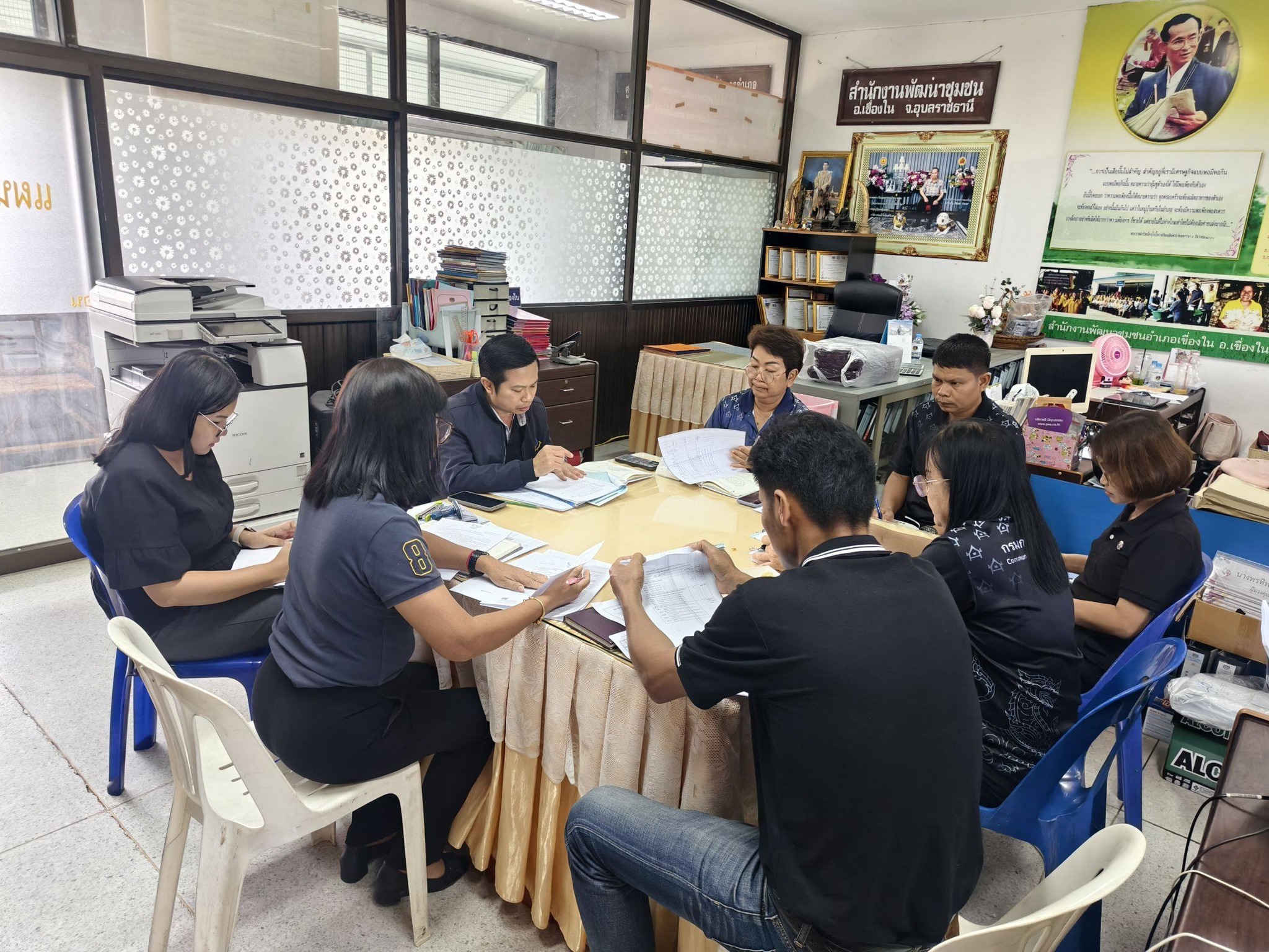 พช.เขื่องใน ประชุมทีมงานขับเคลื่อนงานพัฒนาชุมชน 